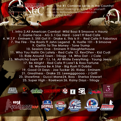 "NUC You Know! Volume 2" Mixtape, Hosted by Red Cafe and DJ NoPhrillz (Back Cover)