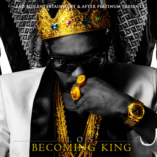 "Becoming King" Mixtape by Los (Front Cover)