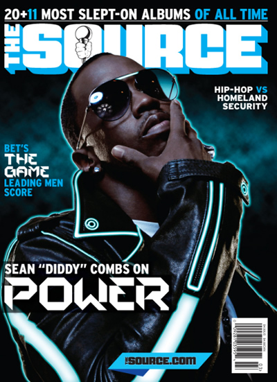 February/March The Source Cover with Diddy (Tron)