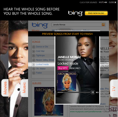 Janelle Monae Featured in Microsoft Bing Advertisement