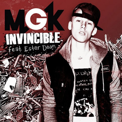 "Invincible" by Machine Gun Kelly featuring Ester Dean (Single Cover)
