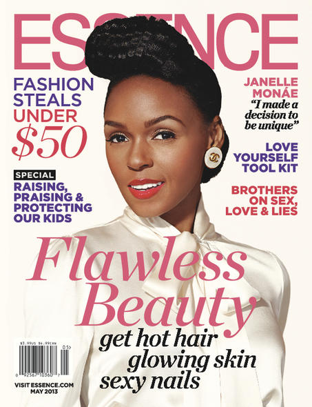 Janelle Monae on the COver of Essence Magazine's May 2013 Issue
